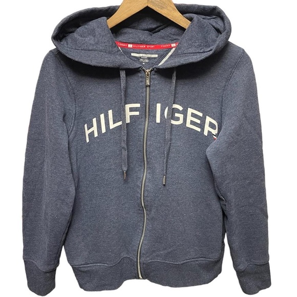 Tommy Hilfiger Tops - womens Tommy Hilfiger sports full zip up hooded activewear work out sport jacket